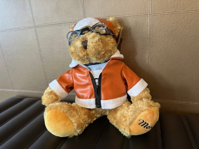 Morgan Motor Company Teddy Bear in Flying Jacket