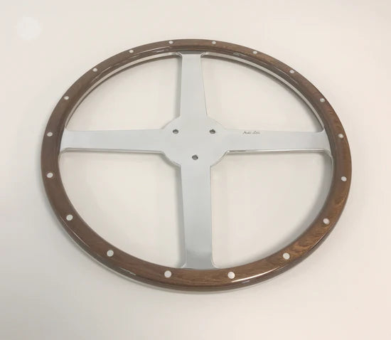 Flat 3-Wheeler Wood (4-spoke) Polished