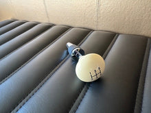 Gearknob bottle stopper, vintage white