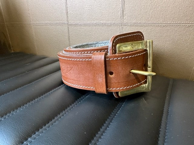Leather Bonnet Belt (Brown with Brass Buckle)