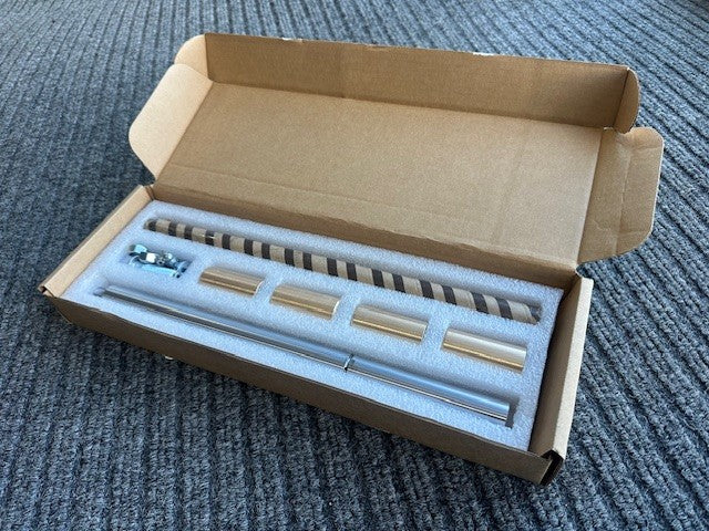 Pair of standard hardened chrome king pins