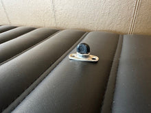 Turnbutton, black plastic, domed